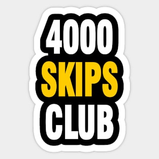 4000 SKIPS CLUB Sticker